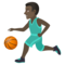 Mann Mit Ball: Dunkle Hautfarbe