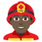 Feuerwehrmann: Dunkle Hautfarbe