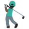 Golfer: Dunkle Hautfarbe