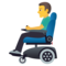 Mann In Elektrischem Rollstuhl