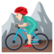 Mountainbiker: Helle Hautfarbe