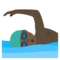 Schwimmer: Dunkle Hautfarbe