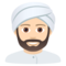 Mann Mit Turban: Helle Hautfarbe