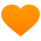 Oranges Herz