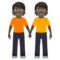 Händchen Haltende Personen: Dunkle Hautfarbe