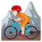 Mountainbiker(In): Helle Hautfarbe