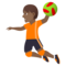 Handballspieler(In): Mitteldunkle Hautfarbe