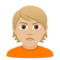 Schmollende Person: Mittelhelle Hautfarbe