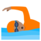 Schwimmer(In): Mittlere Hautfarbe