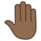 Erhobene Hand Von Hinten: Mitteldunkle Hautfarbe