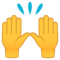 Zwei Erhobene Handflächen