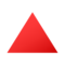Rotes Dreieck Mit Der Spitze Nach Oben