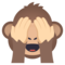 Sich Die Augen Zuhaltendes Affengesicht
