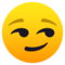 Süffisant Lächelndes Gesicht