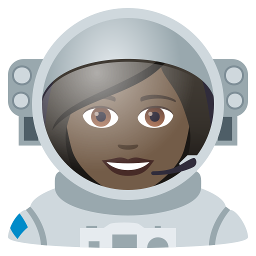 Astronautin: Dunkle Hautfarbe