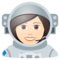 Astronautin: Helle Hautfarbe