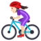 Radfahrerin: Helle Hautfarbe