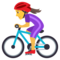 Radfahrerin