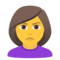 Schmollende Frau