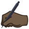 Schreibende Hand: Dunkle Hautfarbe