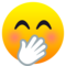 Faccina Con Mano Sulla Bocca