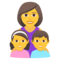 Famiglia: Donna, Bambina, Bambino