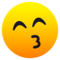 Faccina Che Bacia Con Occhi Sorridenti