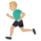 Uomo Che Corre: Carnagione Medio-Chiara