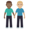 Due Uomini Che Si Tengono Per Mano: Carnagione Medio-Scura, Carnagione Medio-Chiara