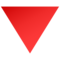 Triangolo Rosso Con Punta Verso Il Basso