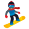 Persona Sullo Snowboard: Carnagione Medio-Scura