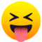 Faccina Con Un Gran Sorriso Che Mostra La Lingua