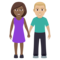 Donna E Uomo Che Si Tengono Per Mano: Carnagione Medio-Scura, Carnagione Medio-Chiara
