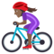 Ciclista Donna: Carnagione Medio-Scura