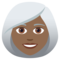 Donna: Carnagione Medio-Scura, Capelli Bianchi