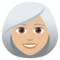 Donna: Carnagione Medio-Chiara, Capelli Bianchi