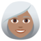 Donna: Carnagione Media, Capelli Bianchi