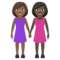 Due Donne Che Si Tengono Per Mano: Carnagione Medio-Scura, Carnagione Scura