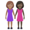 Due Donne Che Si Tengono Per Mano: Carnagione Media, Carnagione Scura