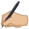 Mano Che Scrive: Carnagione Medio-Chiara