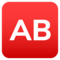 Großbuchstaben AB In Rotem Quadrat