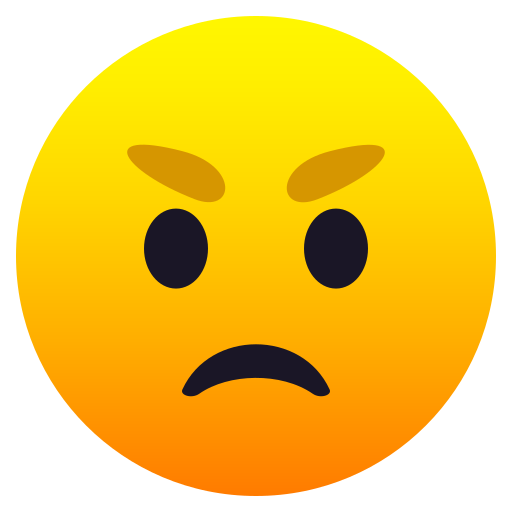 Verärgertes Gesicht