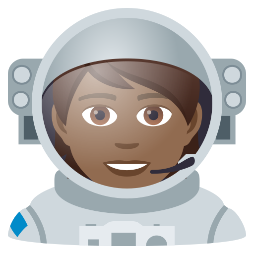 Astronaut(In): Mitteldunkle Hautfarbe
