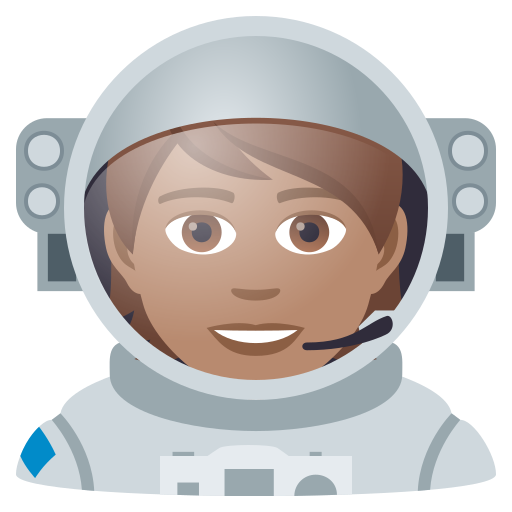 Astronaut(In): Mittlere Hautfarbe