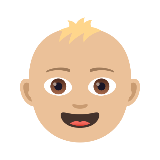 Baby: Mittelhelle Hautfarbe