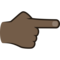 Nach Rechts Weisender Zeigefinger: Dunkle Hautfarbe