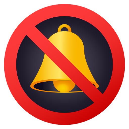 Durchgestrichene Glocke