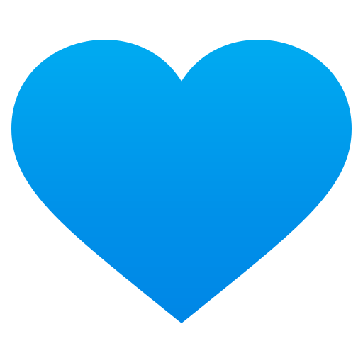 Blaues Herz