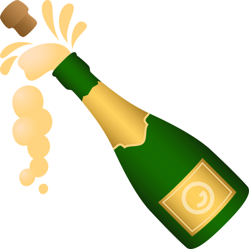 Flasche Mit Knallendem Korken