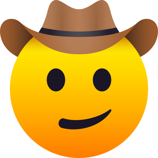 Gesicht Mit Cowboyhut